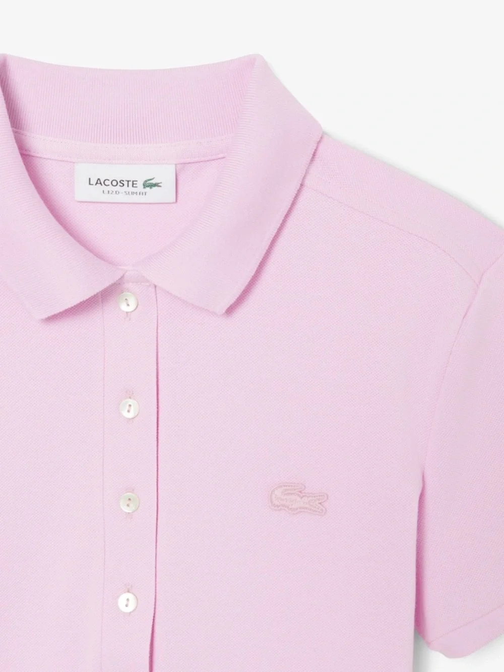 Lacoste Women's L.12.D Slim Fit Stretch Mini Piqué Polo - Picture 5 of 11
